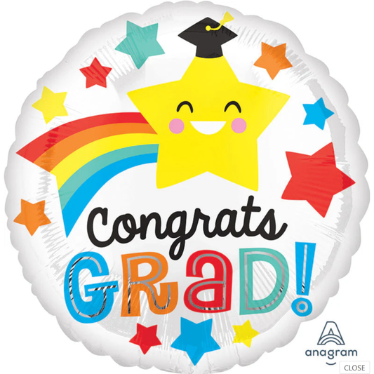 Foil Standard - Congrats Grad Colorful