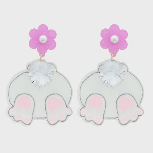 Cotton Tail Easter Earrings
