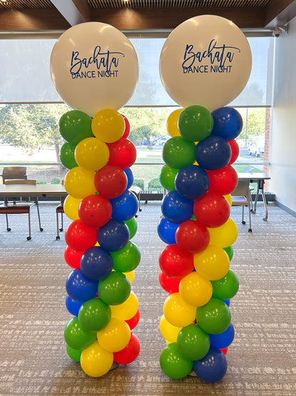 Spiral Balloon Column - Customized Topper