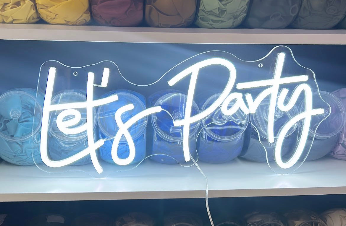 Rental - Let's Party Neon Sign