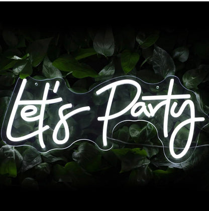 Rental - Let's Party Neon Sign
