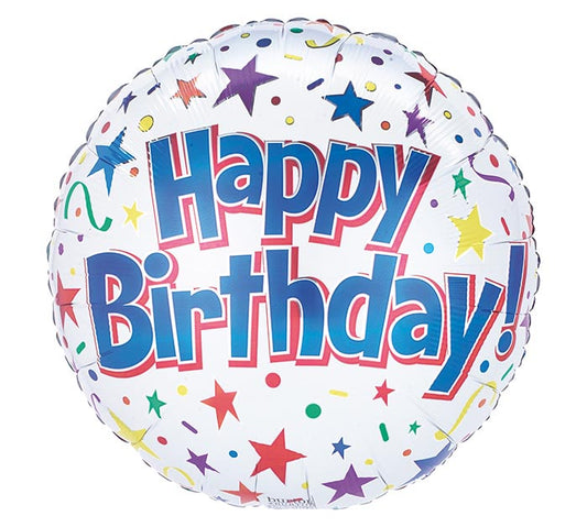 Standard Foil - HBD Confetti Balloon
