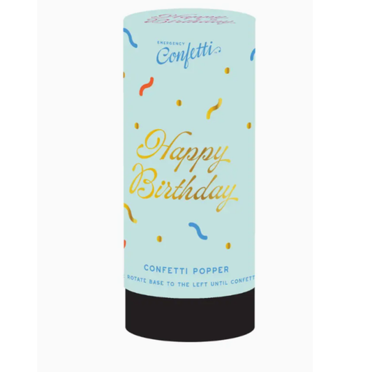 Confetti Popper - Colorful Happy Birthday