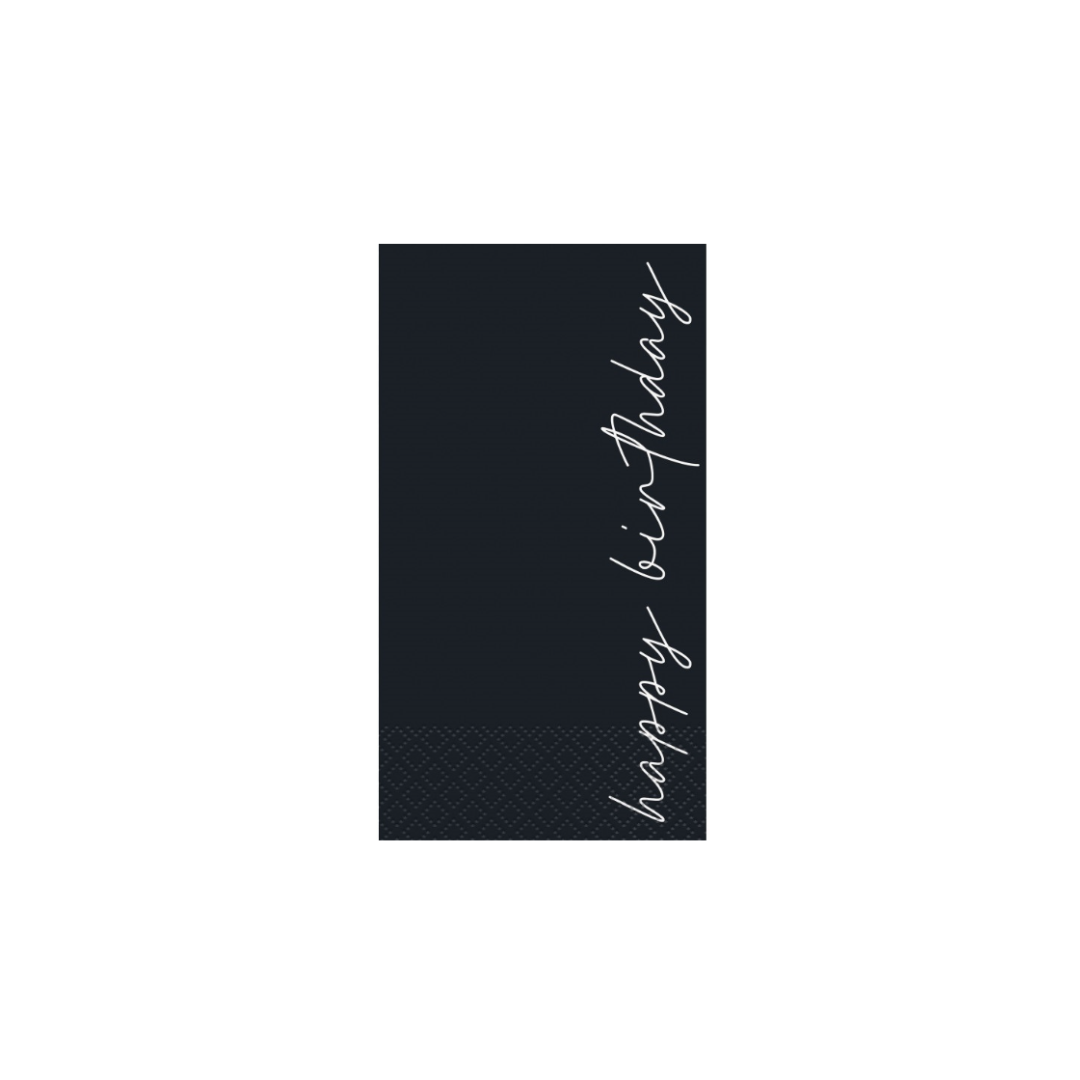 Script Happy Birthday Dinner Napkins 16ct
