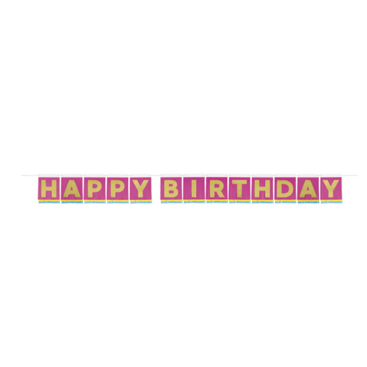 Fringe Happy Birthday Banner