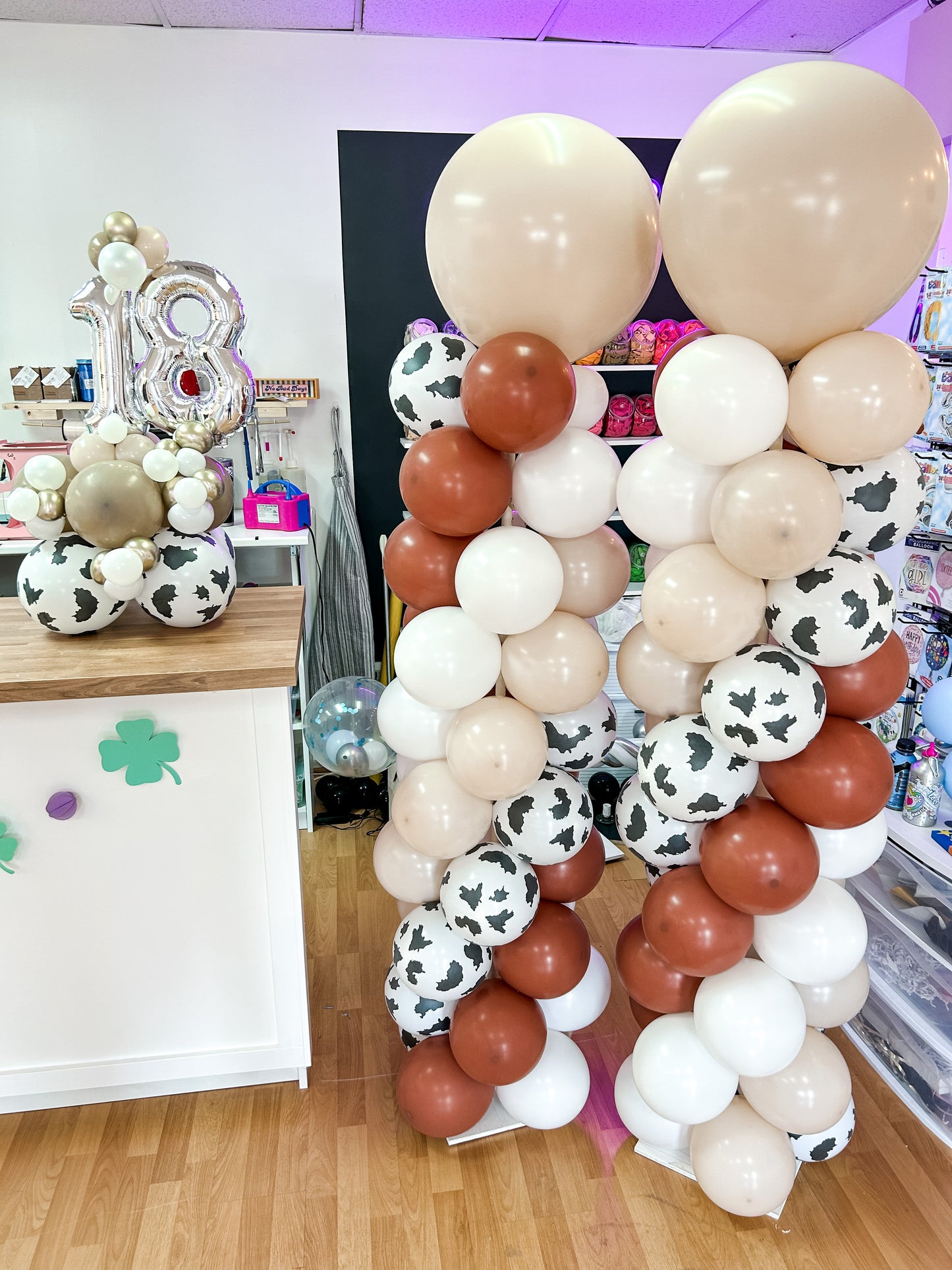 Spiral Balloon Column - Plain Topper