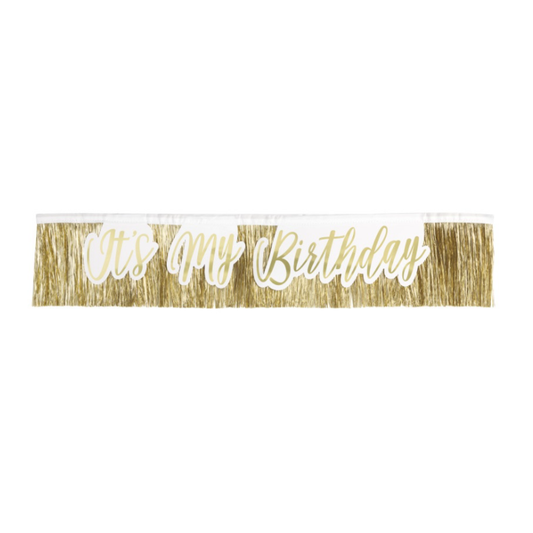 It's My Birthday Fringe Sash