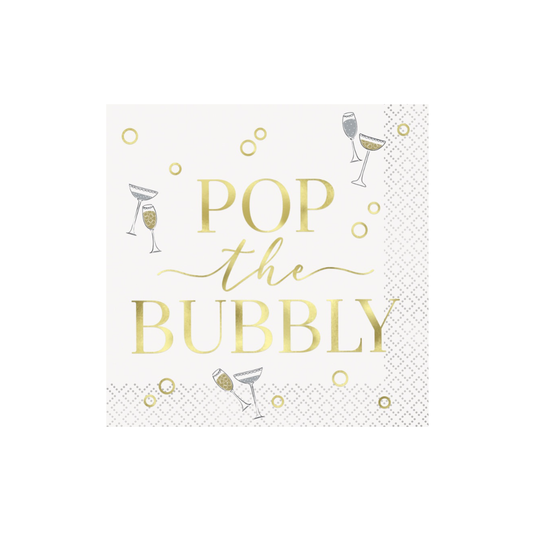 Pop The Bubbly Napkin - 16ct