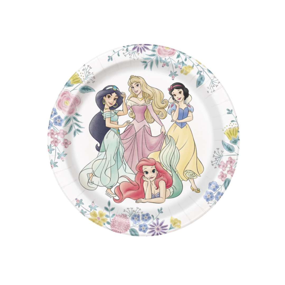 Princess Themed Dessert Plates - 8pk