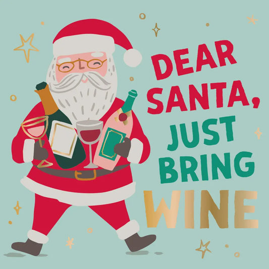 Dear Santa, Just Bring Wine Napkins 20ct