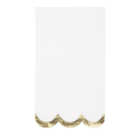 Fancy Scalloped Dinner Napkins 16ct