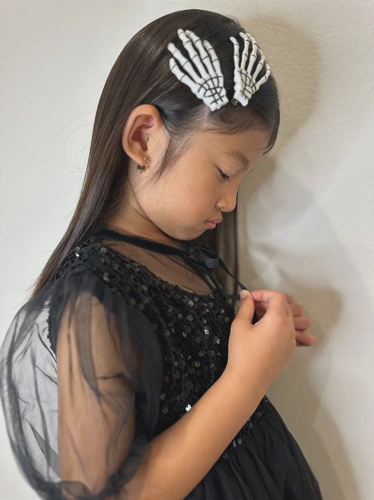 Skeleton Hand Hair Clips