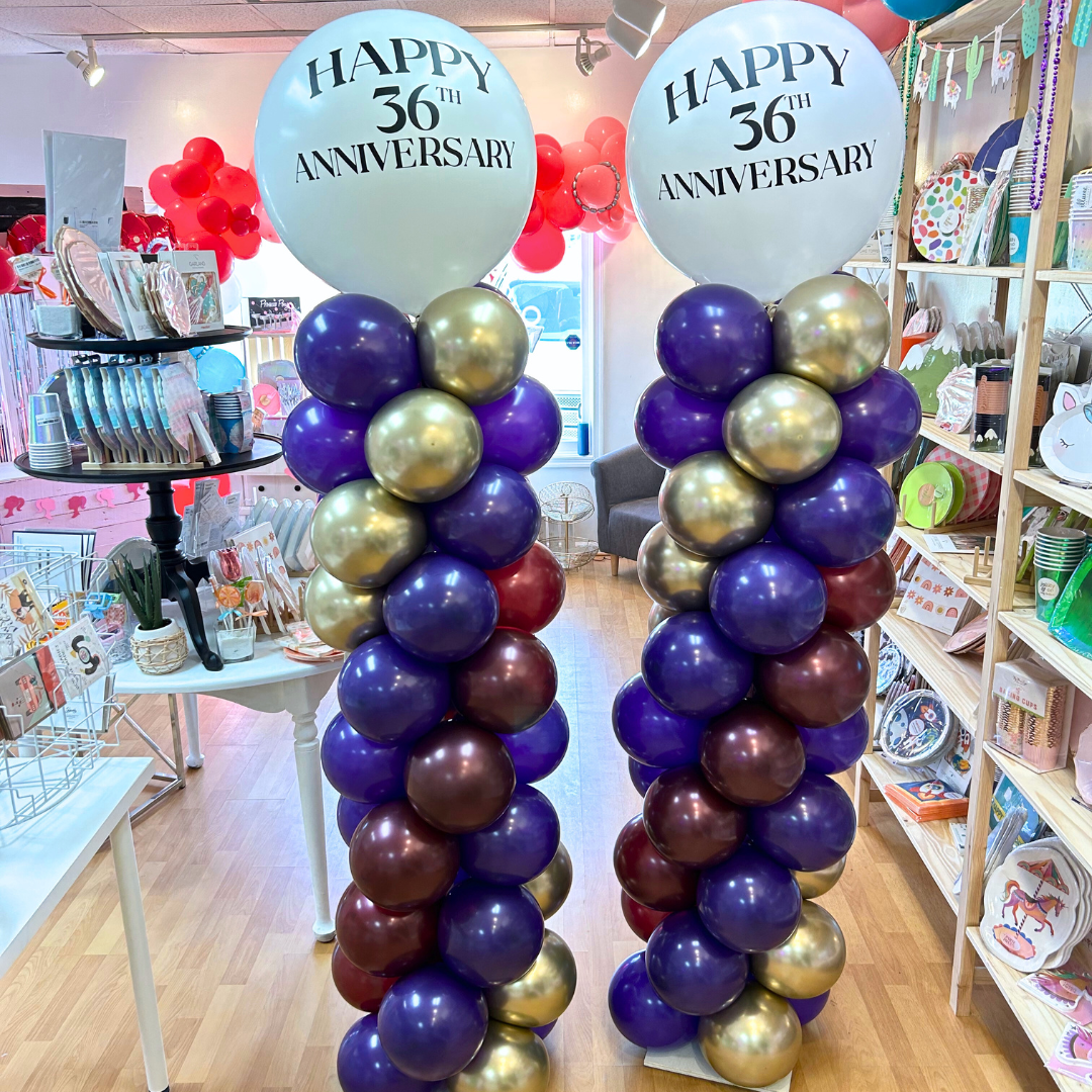 Spiral Balloon Column - Customized Topper