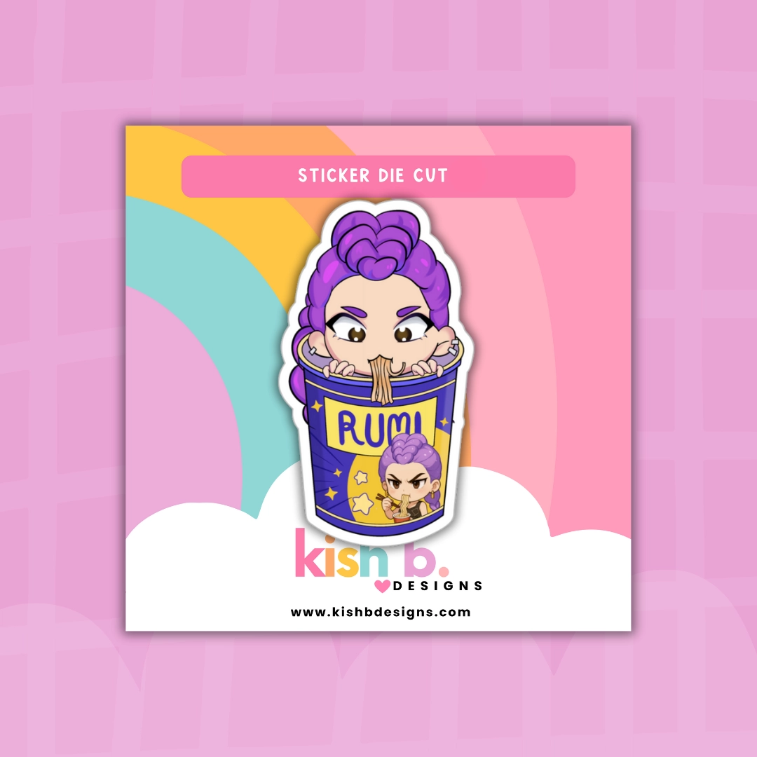 Demon Hunter's Ramen Sticker - Rumi