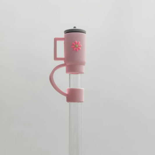 Straw Cover "Pink Cup"