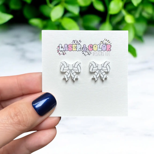 Volleyball Bow Earrings