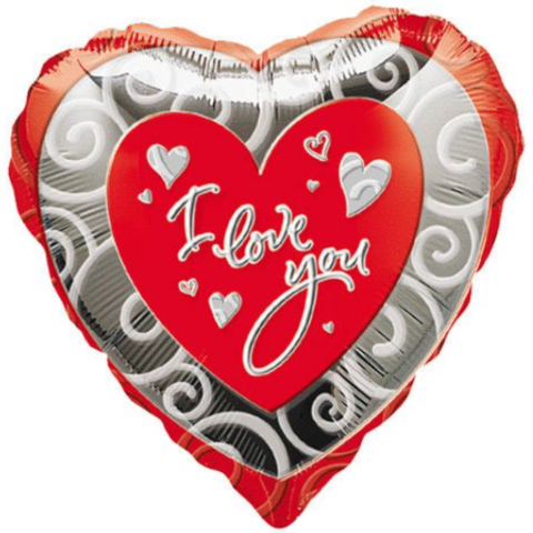 Foil Jumbo - I Love You Heart (VDAY SPECIAL)