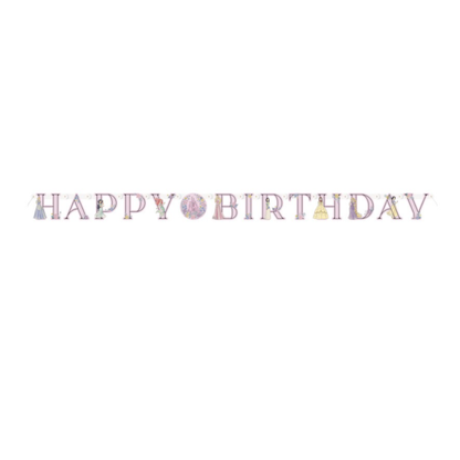 Disney Princess Happy Birthday Banner