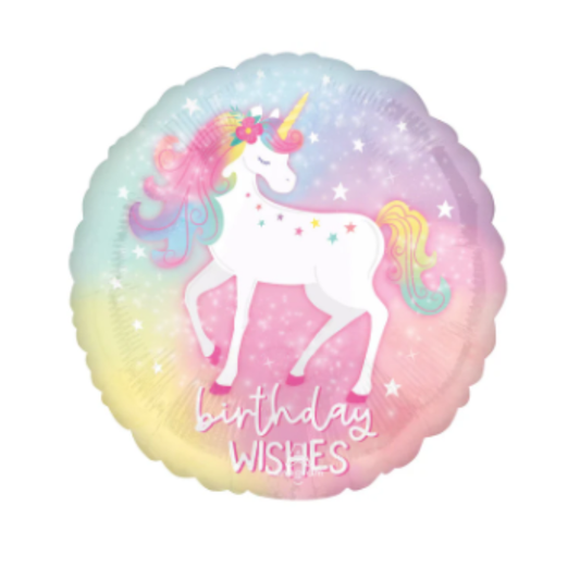 Foil Standard - Unicorn Birthday