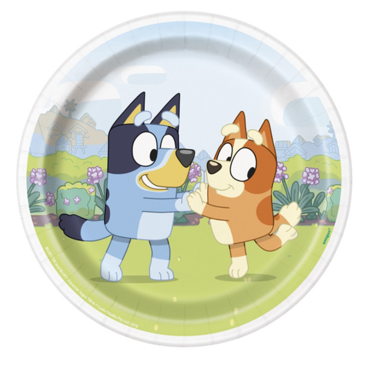 Bluey Themed Dessert Plates - 8pk