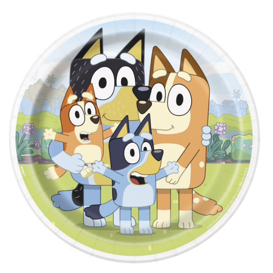 Bluey Themed Dinner Plates - 8pk