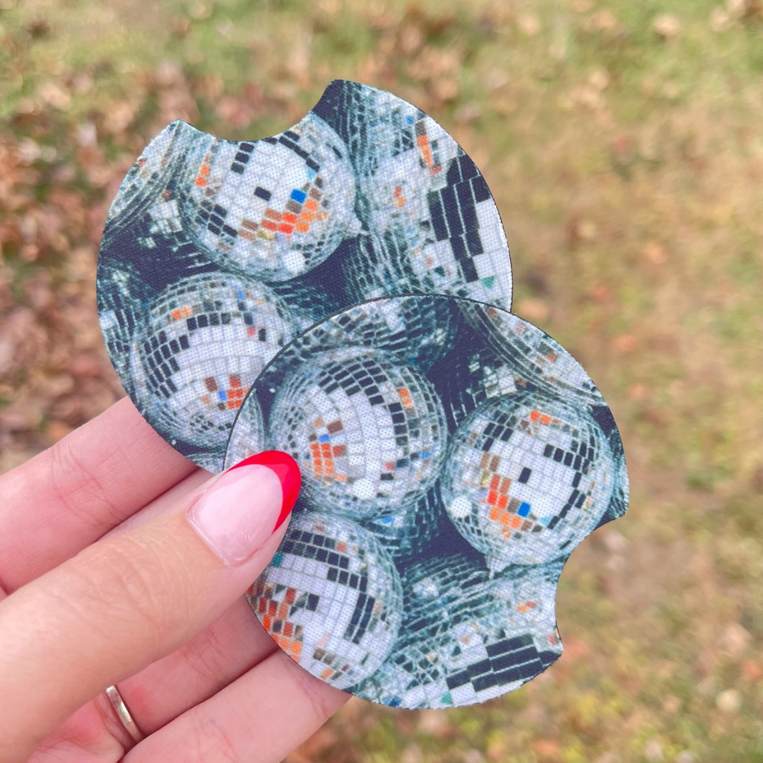 Car Coaster Set - Disco Ball