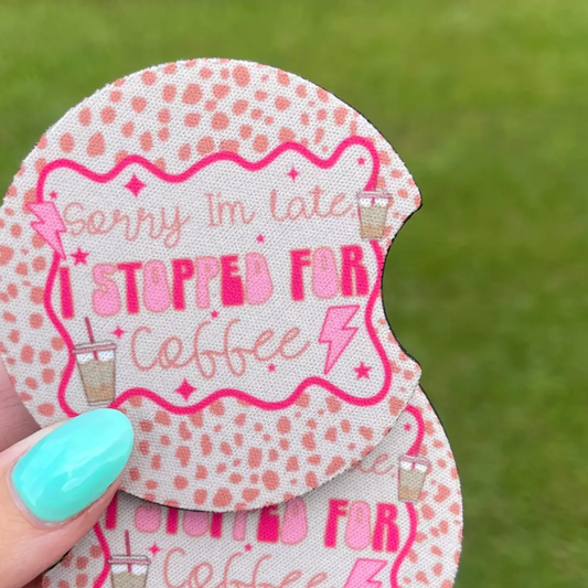 Car Coaster Set - Stopped for Coffee