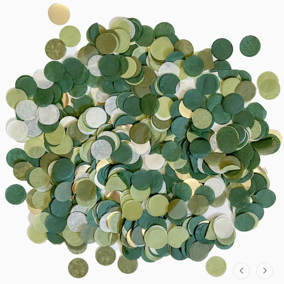 Confetti - Emerald and Gold