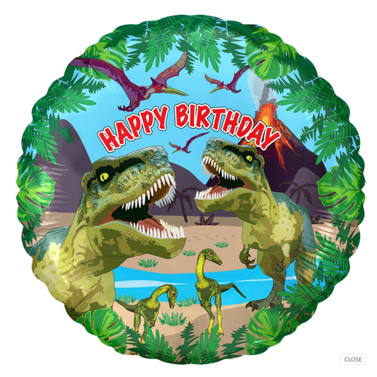 Foil Standard - Jurassic Dinosaur Birthday