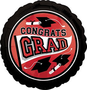 Foil Standard - Congrats Grad "RED"