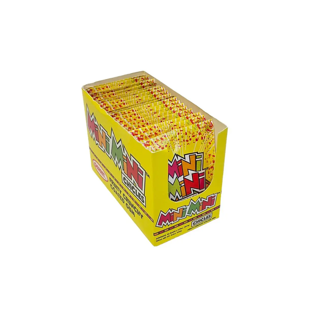 Mini Mini Chicles, Fruity Crunchy Coated Gum