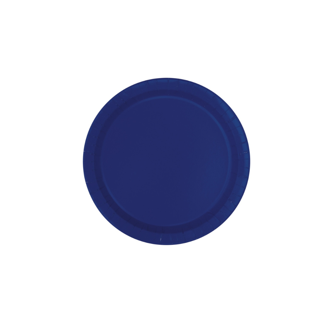 True Navy Dessert Plates - 20pk