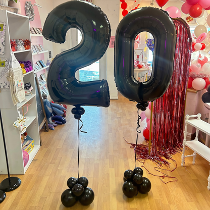 Number Balloon - Black