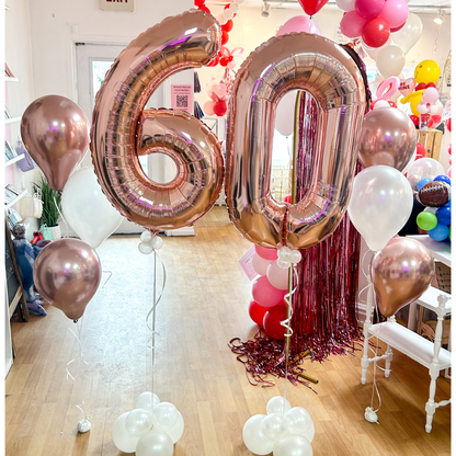 Number Balloon - Rose Gold
