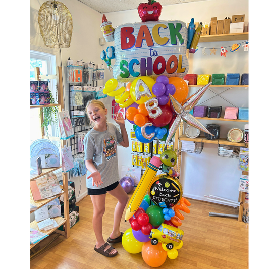 Balloon Column - Party Pole Back to School