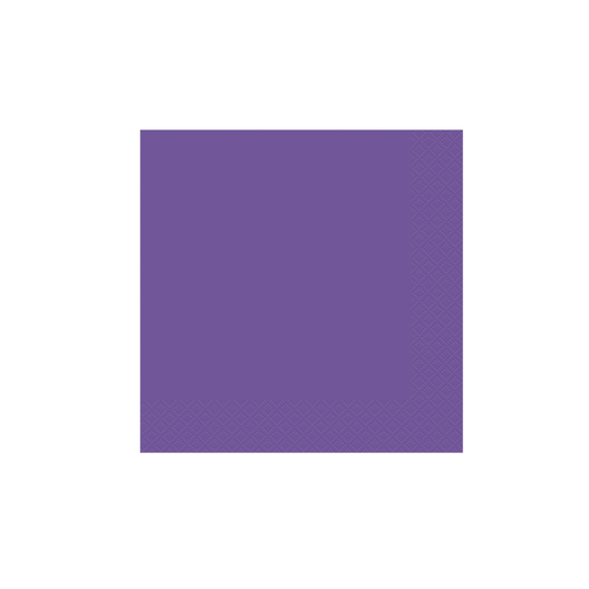 Purple Cocktail Napkins 20ct