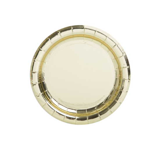 Solid Gold Dessert Plates 8pk