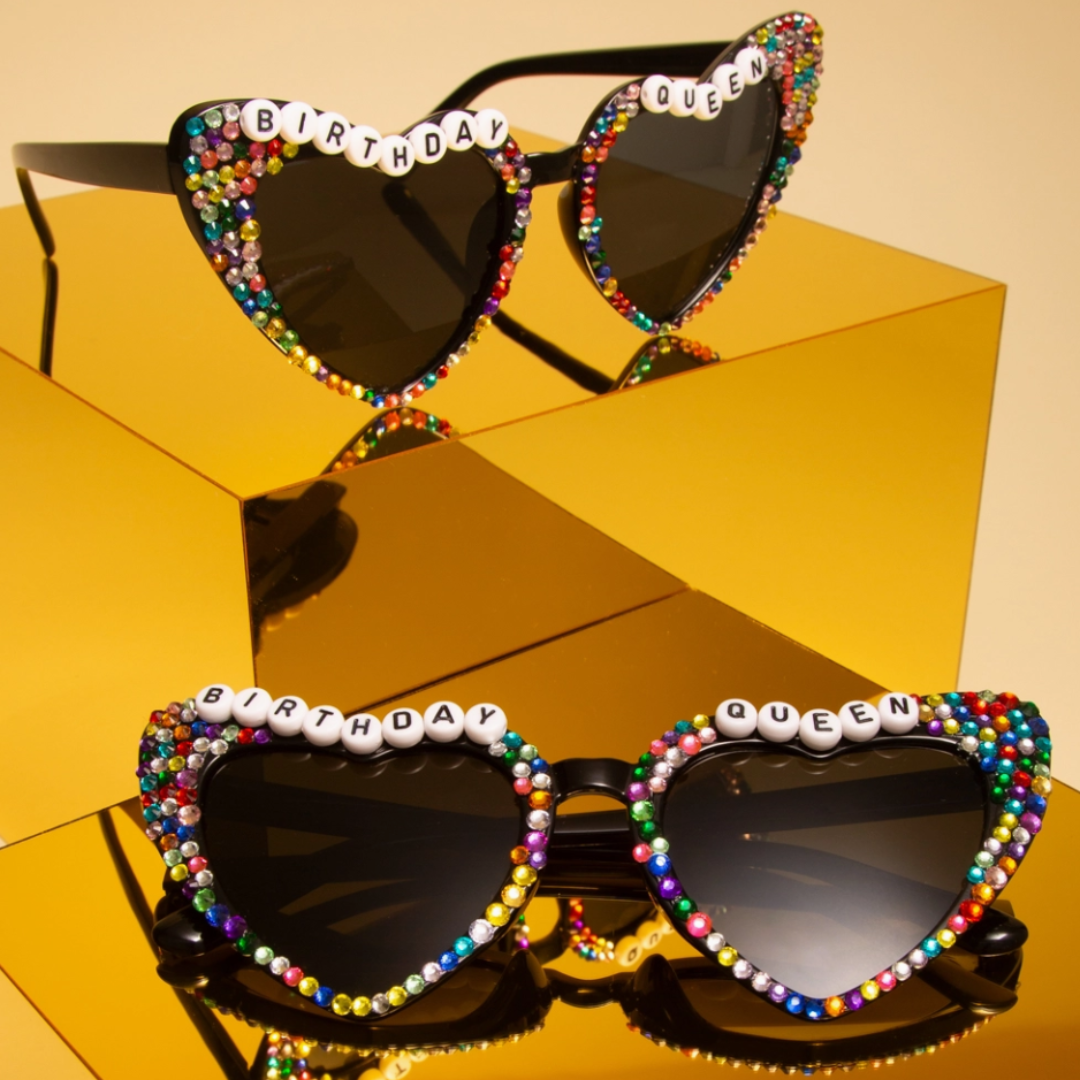 Birthday Queen Sunglasses - Black