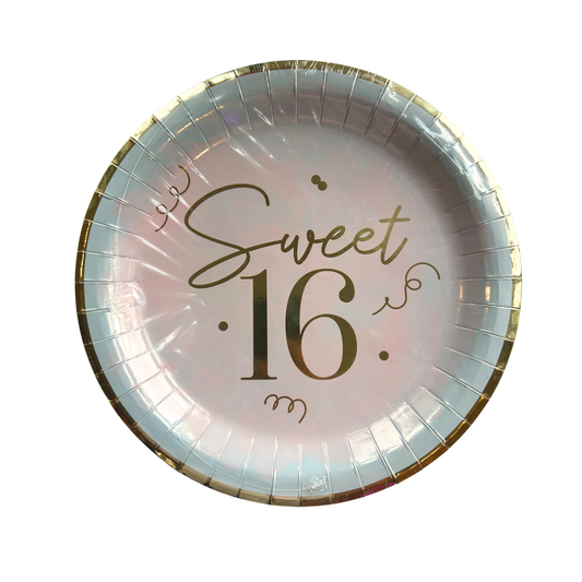 Sweet 16 Dinner Plates - 8ct