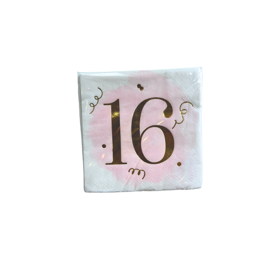 Sweet 16 Napkin - 16ct