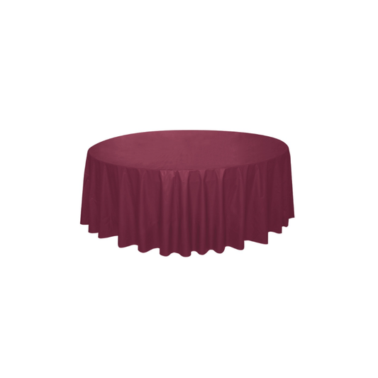 Burgandy Round Tablecloth