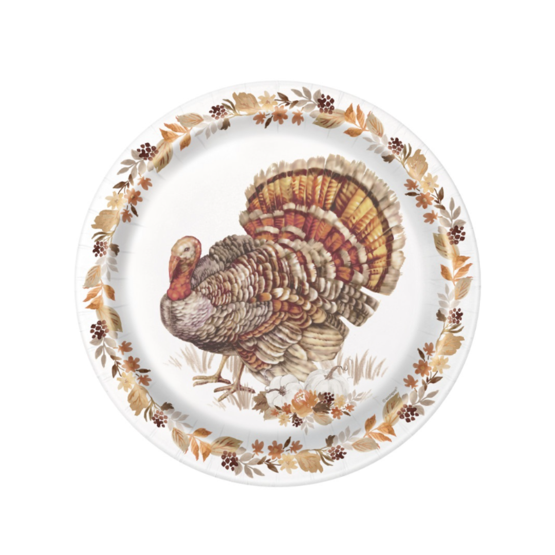 Thankful Harvest Dinner Plates 8pk