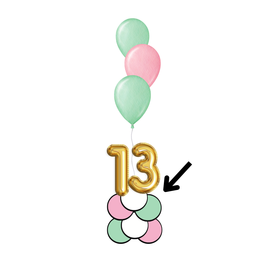 Weight - Bubble Balloon Base with Numbers