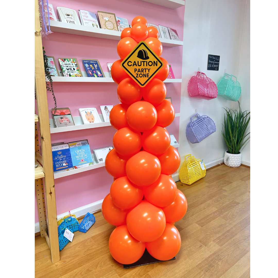 Specialty Balloon Column - Construction Cone