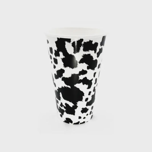 Cow Print Cups 8pk
