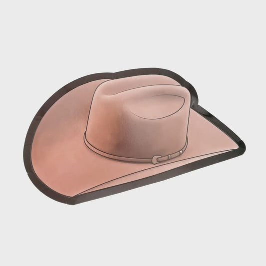 Cowboy Brown Hat Dessert Plates 8pk