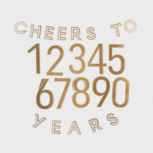Cheers to Years Banner