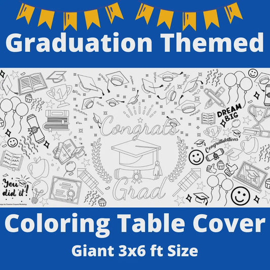 Graduation Coloring Tablecloth