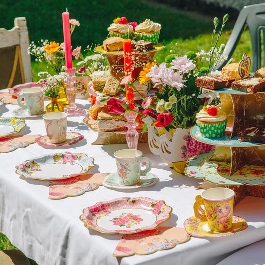 Truly Scrumptious Pretty Floral Plates