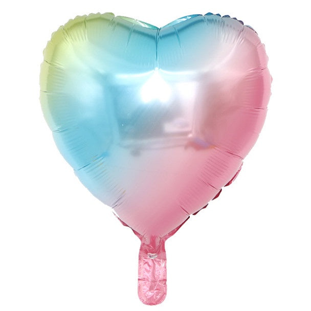 Foil Standard - Heart Pastel Rainbow